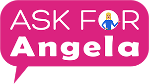 Ask For Angela Pink Logo